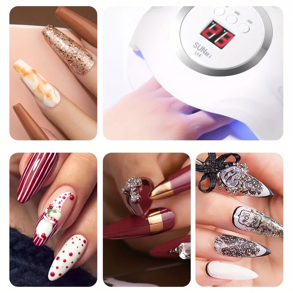 1pc Nail Lamp, Nail Dryer, Nail Gel Polish Drying Lamps, Fast-drying Nail Polish Machine, Nail Lamp Drying Machine, Suitable For