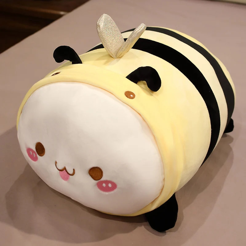 

Kawaii Panda Bee Plush Pillow Stuffed Animals Plushie Super Soft Corgi Dog Pig Hugging Pillows Bedding Sleeping Gifts for Kids