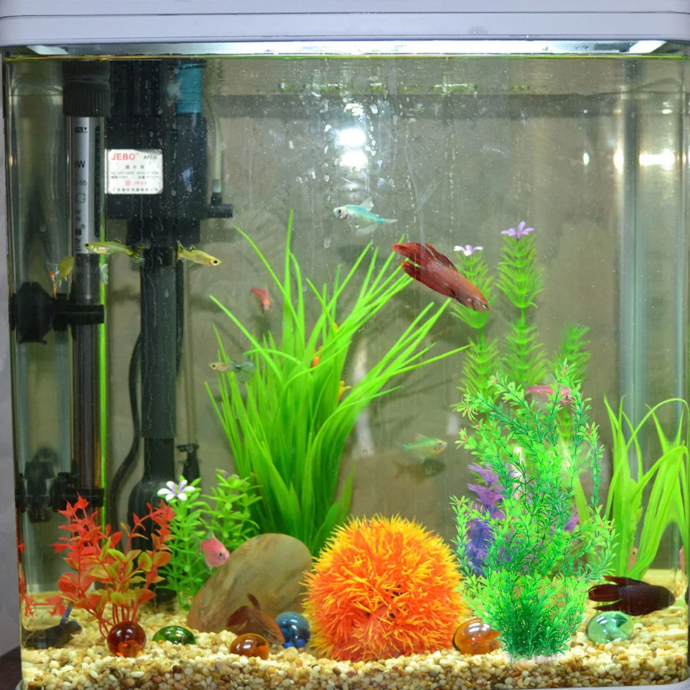 

70cm Fake Aquatic Plant Plastic Aquarium Plants Lifelike Ornament Durable Realistic Fresh Salt Water Safe Aquarium Decorations