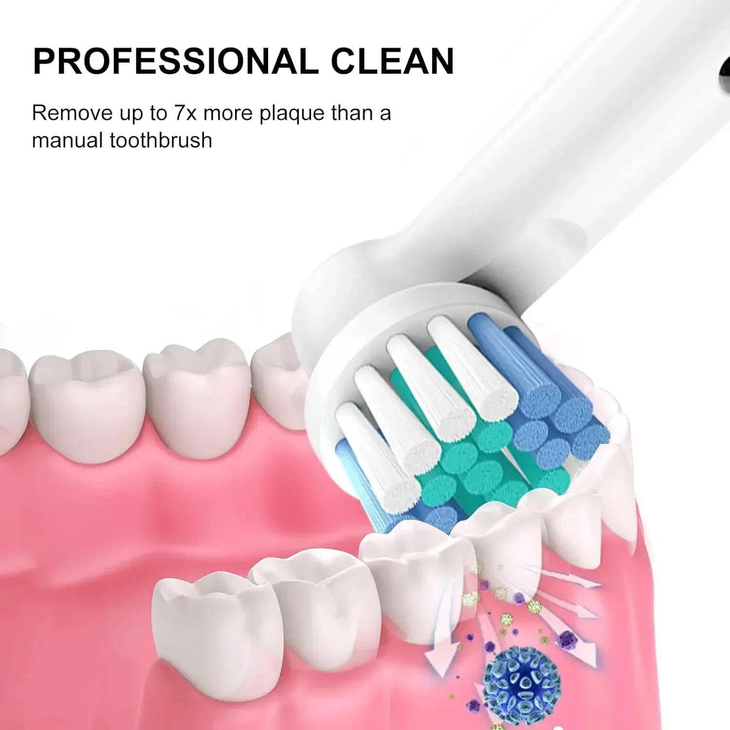 4/8/16pcs Cabeças de escova de substituição para escova de dentes elétrica oral-b sônica Fit Advance Power/3D Excel/Pro Health/Triumph/Vitality