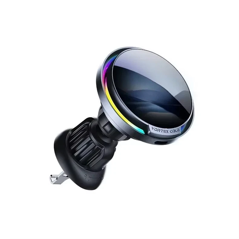 25W Qi2.2 Magnetisches Kabelloses Autoladegerät für MagSafe RGB Lüftungsschlitz-Handyhalterung Schnelles Laden für iPhone 17 16 Pro Samsung Android – Detail 2