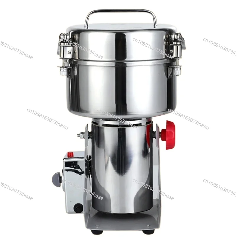 220V 1500G Commercial Grain Grinder High Speed  Cereals Medicinal Materials Spices Powder Crusher Stainless Steel Coffee Grinder