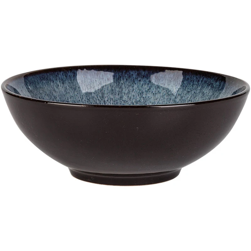 Japanese Kiln Change Ramen Noodle Bowl Household Under Glazed Kitchen Tableware Salad Soup Retro Porcelain Bowl Large Rice Bowl