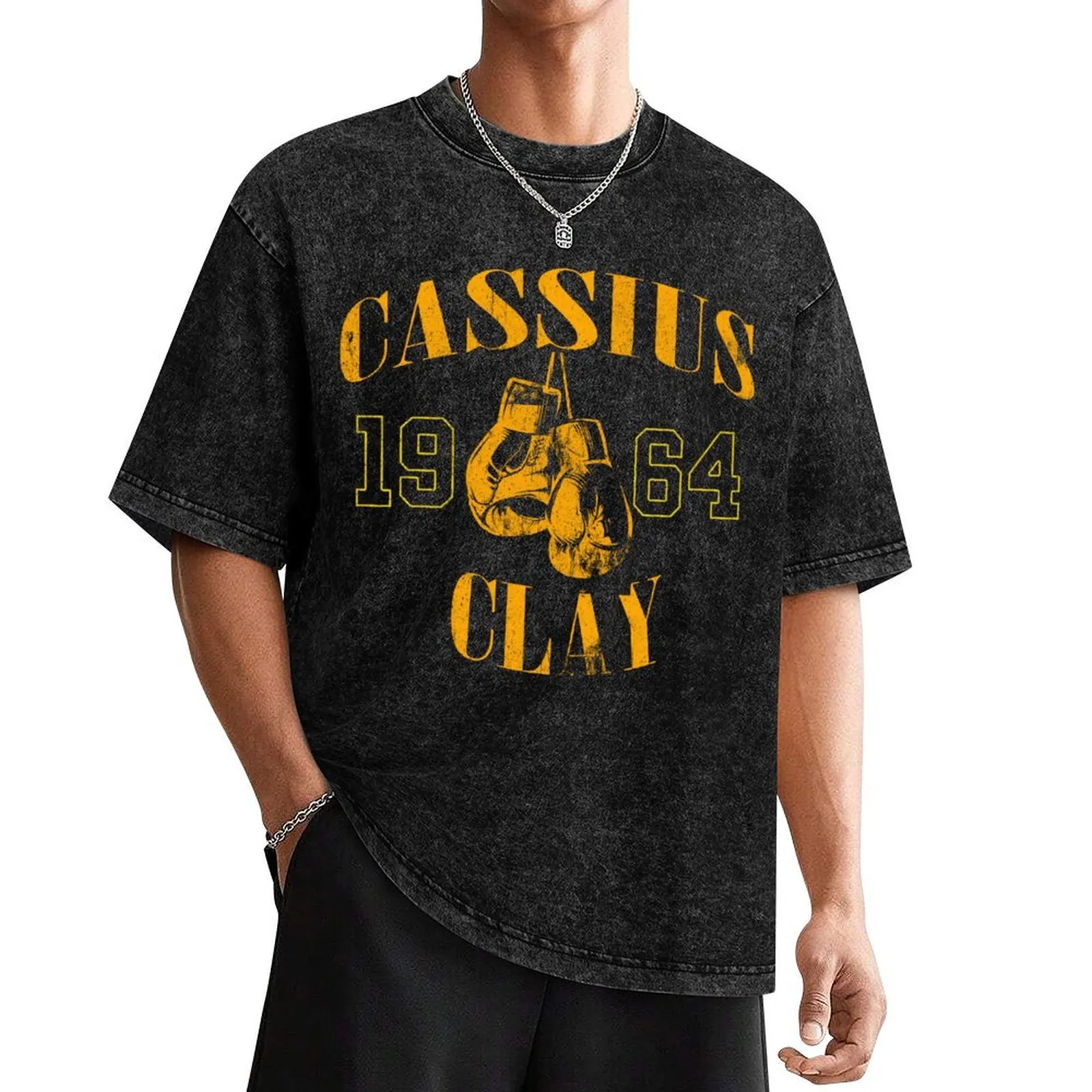 Cassius 1964 Clay T-Shirt anime figures oversized Men's clothing