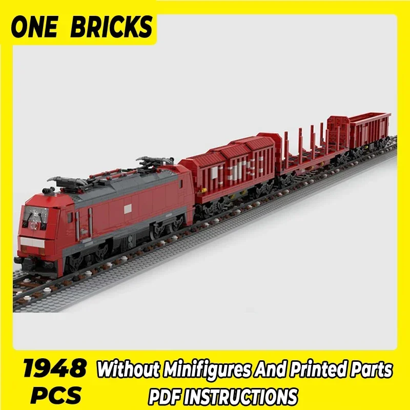 Technical Moc Bricks City Car Model German Cargo Train Modular Building Blocks Gifts Toys For Children DIY Sets Assembling