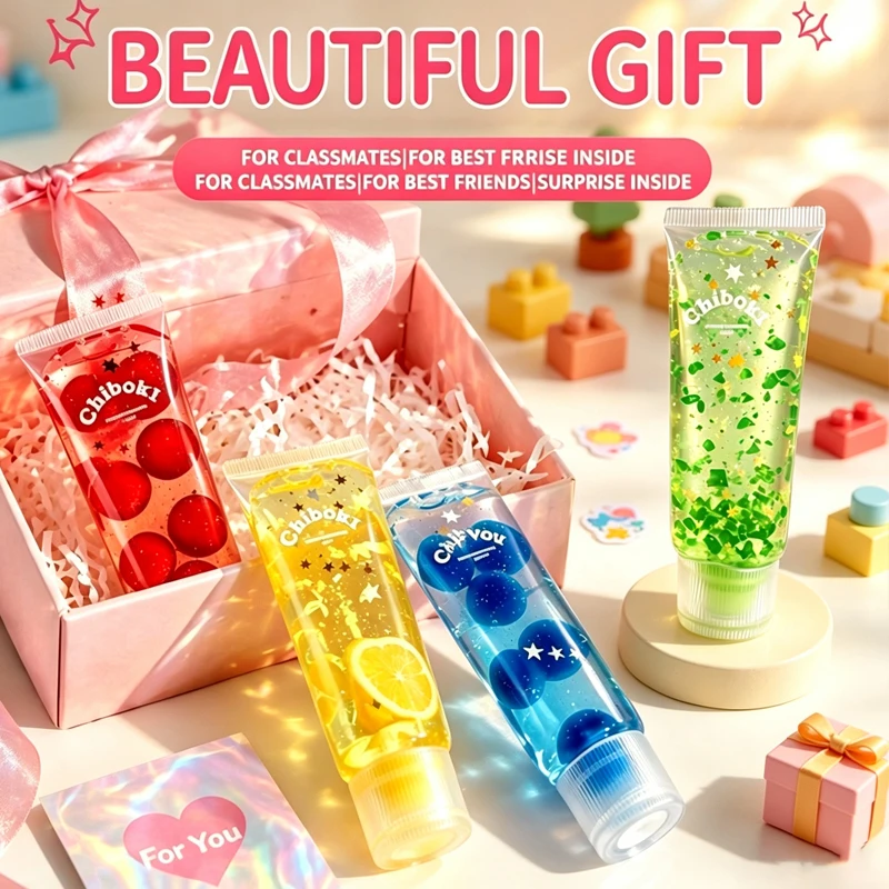 Fruit Filled Maltose Toothpaste Stress Relief Toy Soft Slow Rising Deformable Squeeze Squishy Fidget Sensory Toy