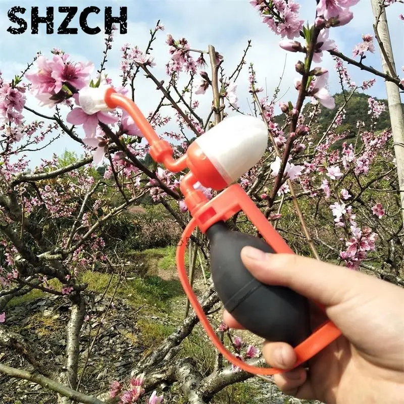 New Pollen Applicator for Fruit Trees Rod Type Dry Powder Pollinator for Peach Pear/ Tomato Plants Telescopic Garden Pollinator