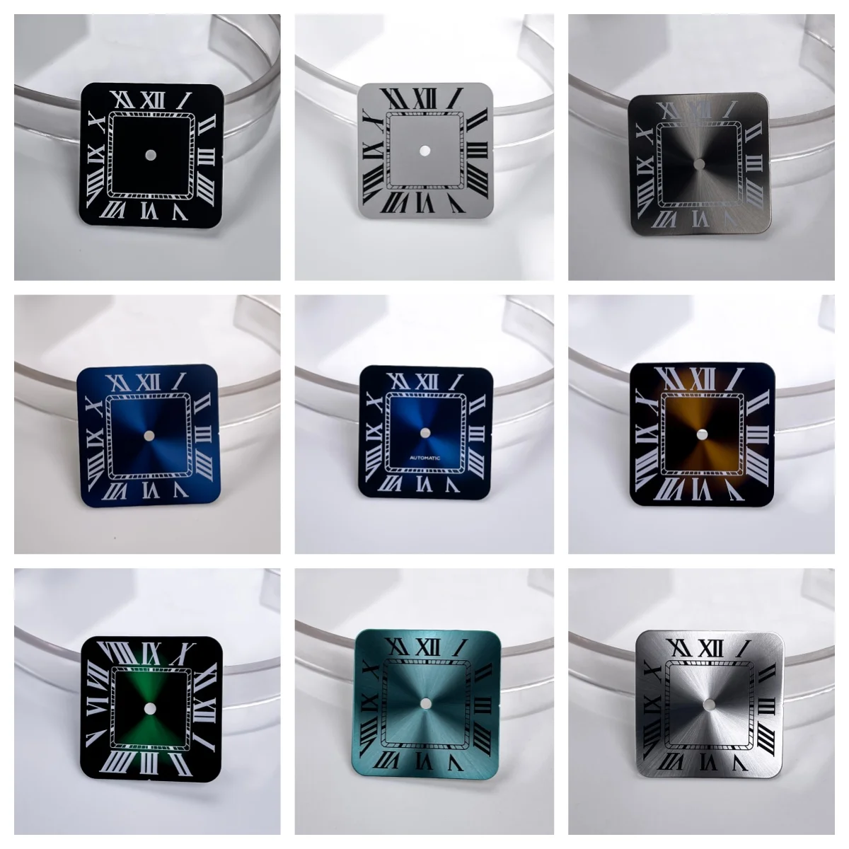 Santos Inspired Watch Mod Kit: 38mm Square Case + Stainless Steel Band, Compatible with NH35 Mechanical Movement