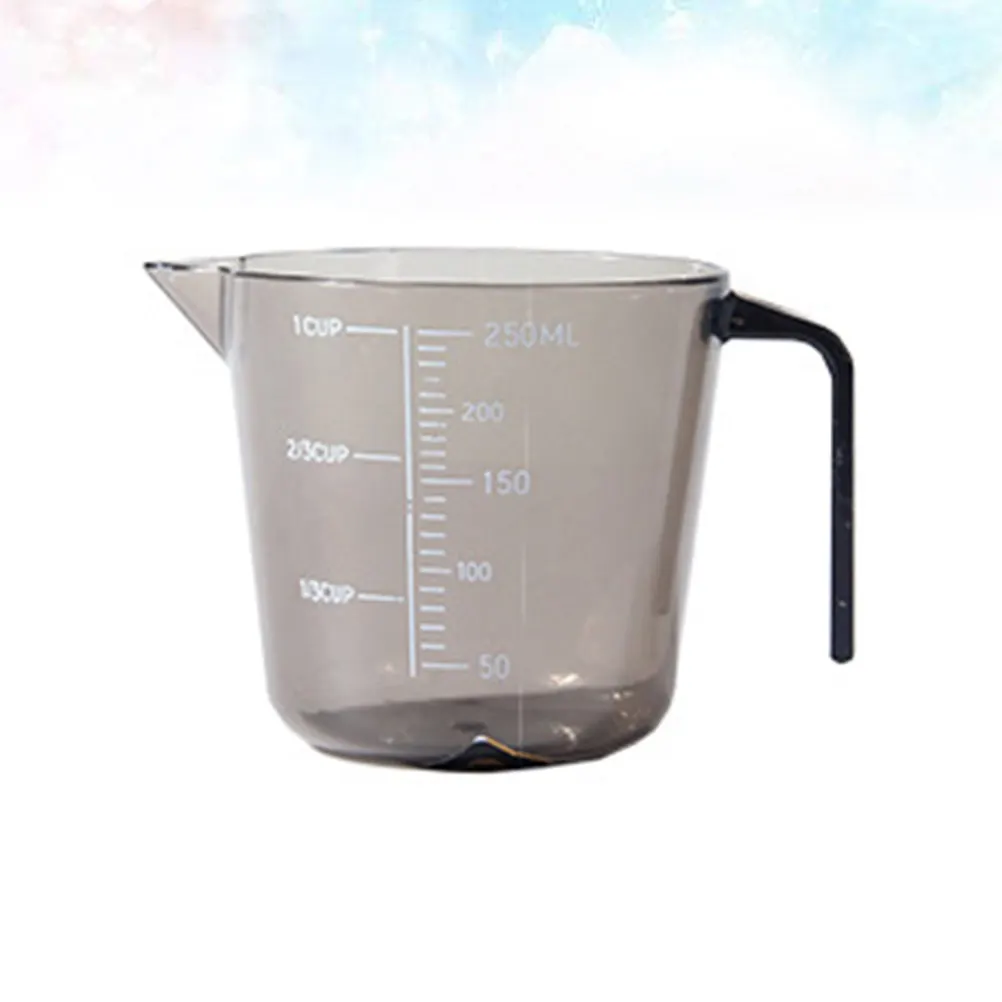 1Pcs Baking Measuring Cup Premium Plastic Transparent 250Ml Spout Portable Handle Easy-Read Scale Kitchen Tool Home Restaurant
