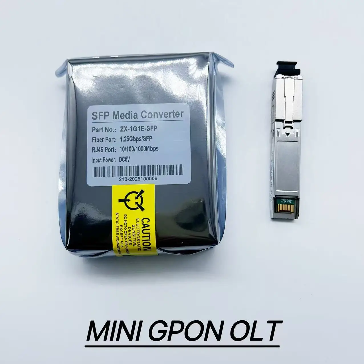 Mini GPON OLT 1 PORT 1.25G SFP محول الوسائط VOLT-32 onus متوافق مع GPON XPON ONU
