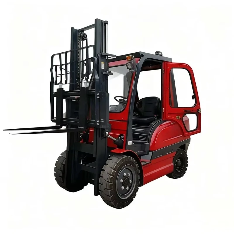 3 Ton Stable Hydraulic Lifting Electric Forklift No Shaking When Stacking High Layer Goods Factory Logistics Truck