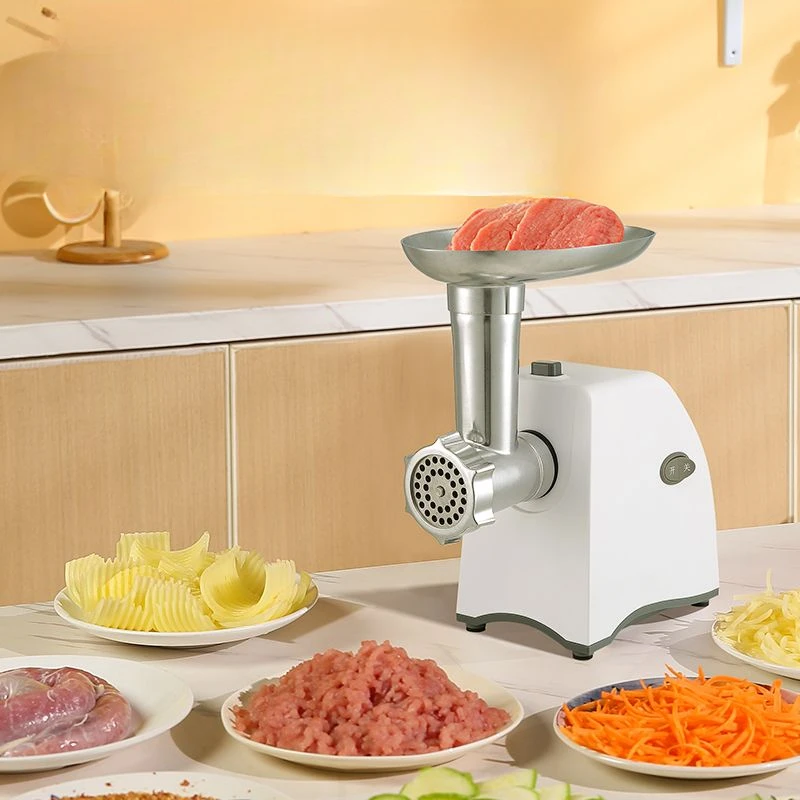 Electric vegetable cutter for shredding, slicing, minced meat and sausage, household multi-functional fries and vegetable cutter