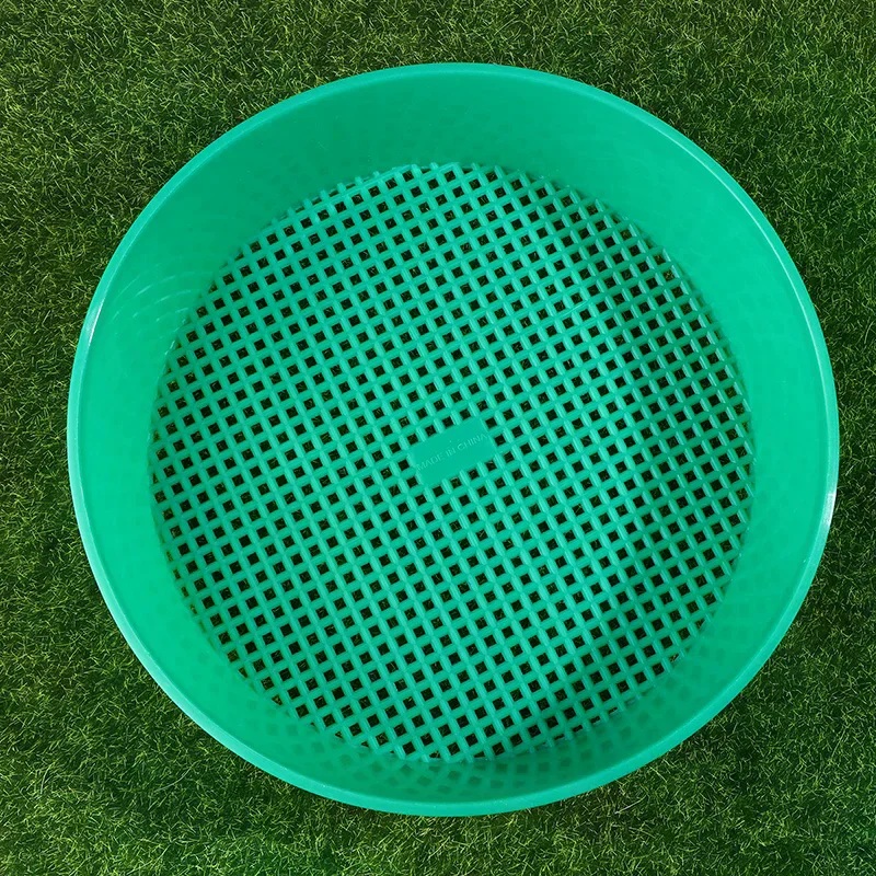 Plastic Soil Sieve Filter Mesh Round Soil Dirt Sifter For Soil Stone Sifting Filtration Home Garden Flower Plant Nursery Tools