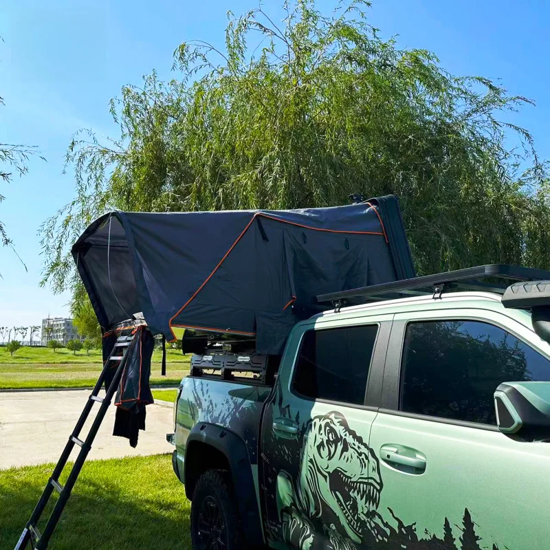 Quick Setup Waterproof Lightweight Clamshell ABS Hard 4 Person Roof Top Tent Vehicle Outdoor Camping