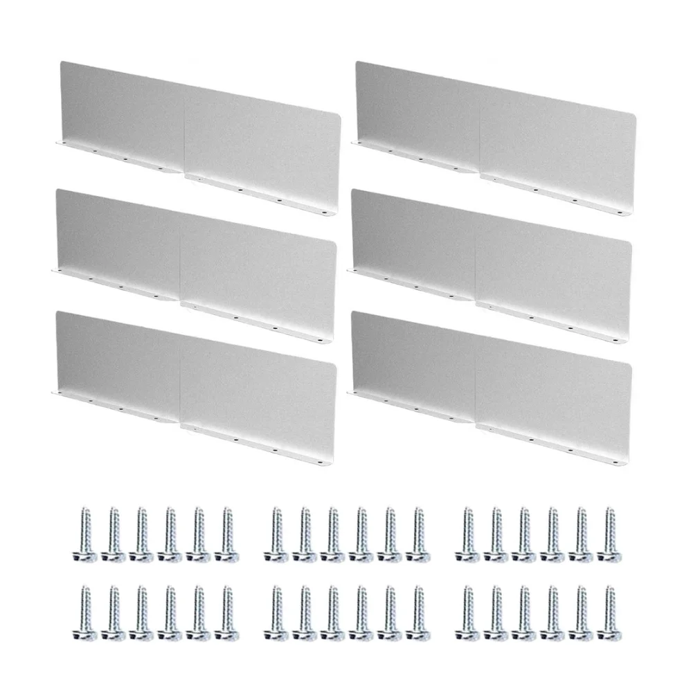 2/4/6PCS Gutter Splash Guard Rain Gutter Protection Water Deflector For Roof Valley Water Diverter Prevents Rain Overflow
