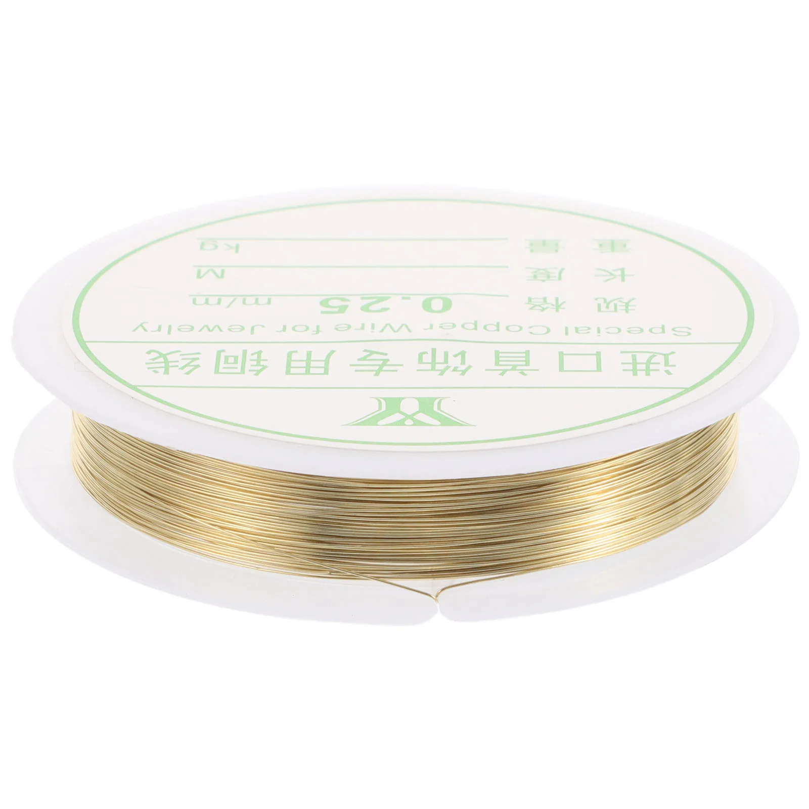 

1 Roll 0.25mm Suona Making Materials Durable Copper Wire Golden Plastic Thread for Craft DIY Flexible Metallic Line Lanyard
