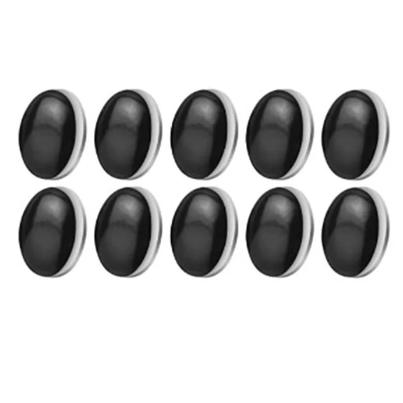 10PCS Magnetic Curtain Weights Drapery Weights Magnet Shower Curtain Weights Bottom for Tablecloth Curtain,Black