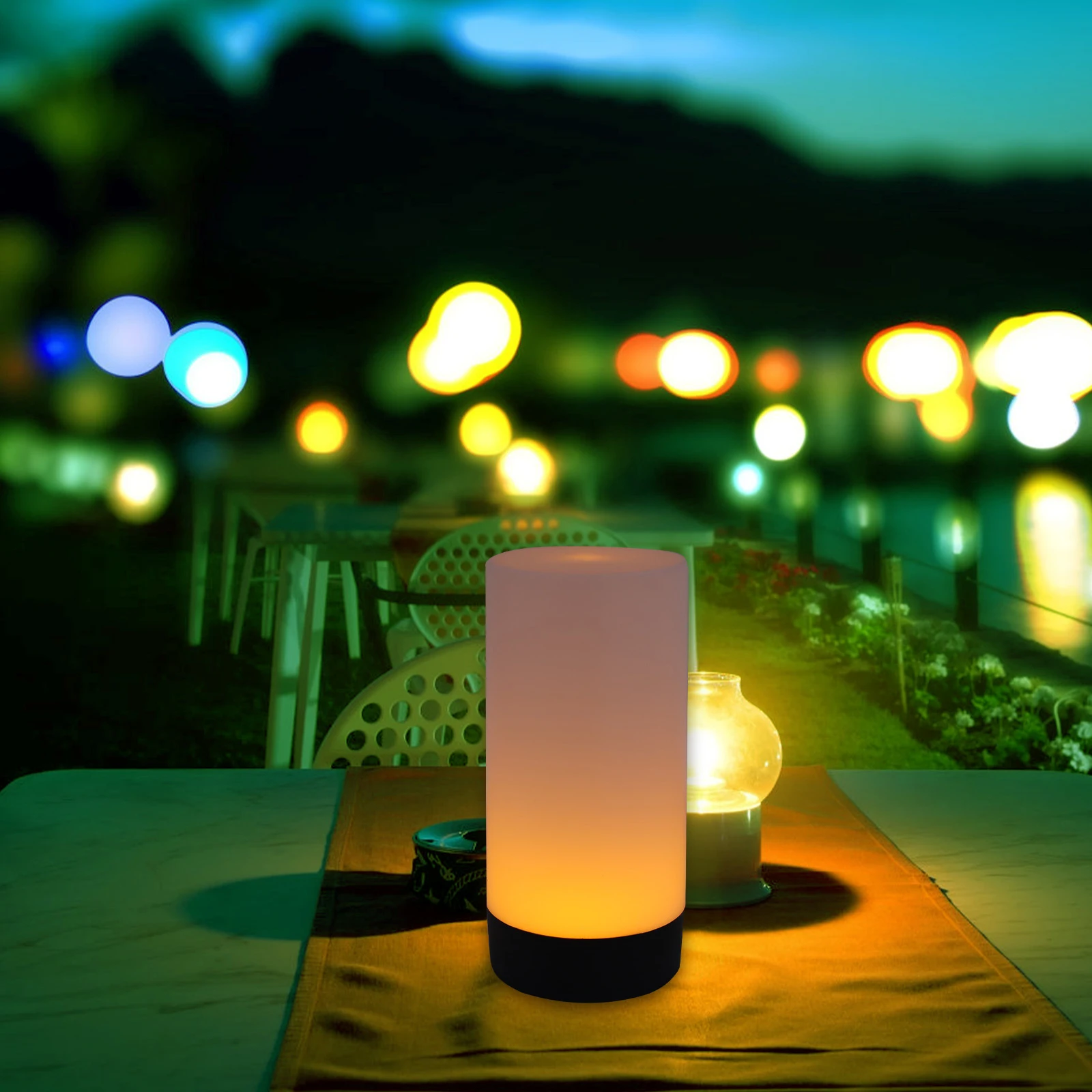 

1Pc Led Charging Bar Table Lamp Simple Design Cylindrical Night Light Gift