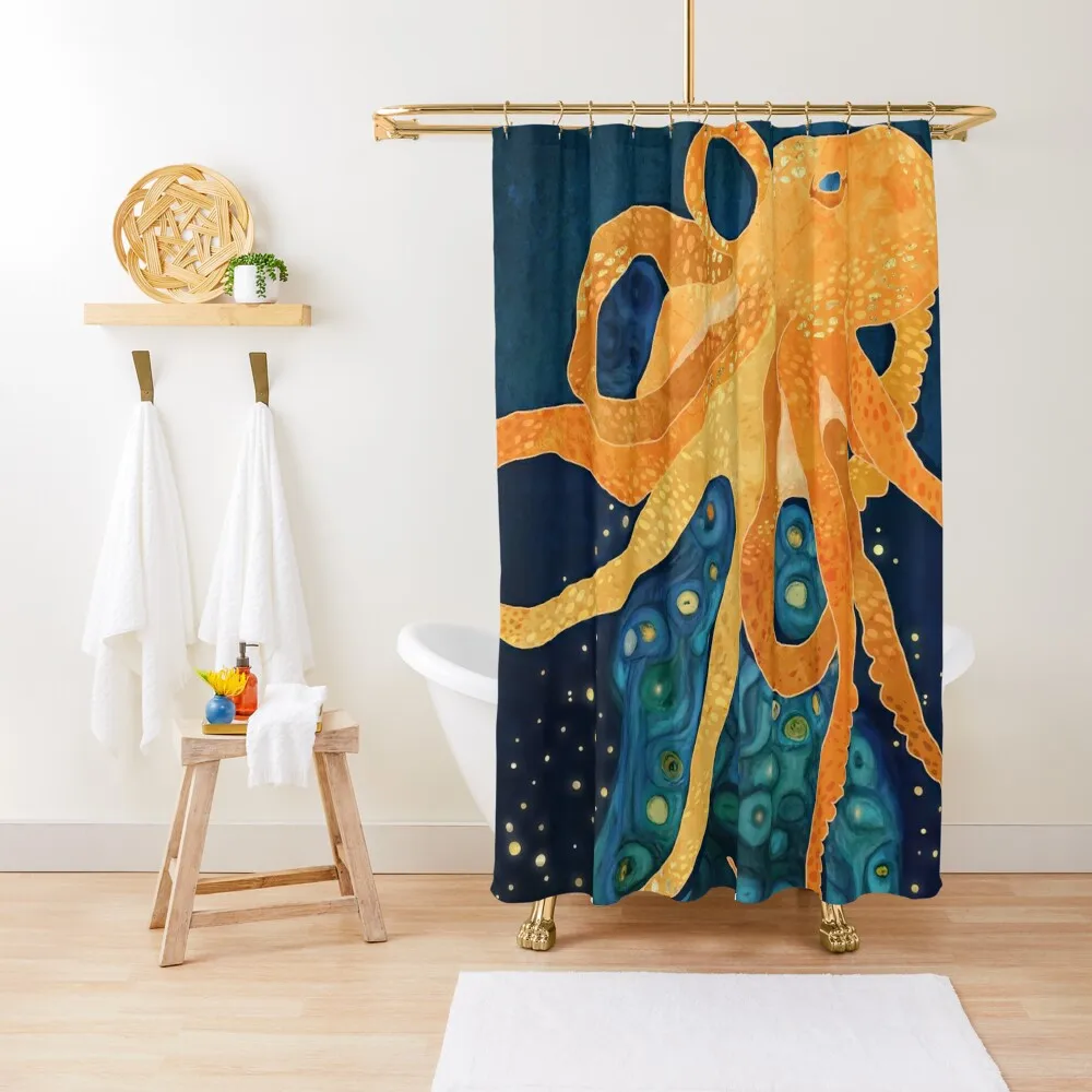 

Octopus Dream Shower Curtain Bathroom Accessorys Washable Waterproof Fabric Shower Funny Shower Bathroom Accessories Curtain