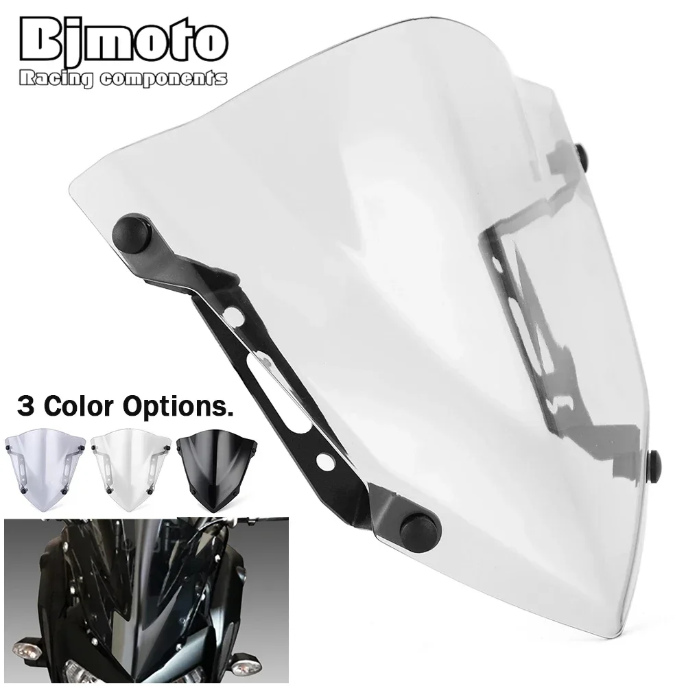 Motorcycle MT FZ 07 Windshield Windscreen Wind Deflectors For Yamaha MT07 FZ07 MT-07 FZ-07 2018 2019 2020
