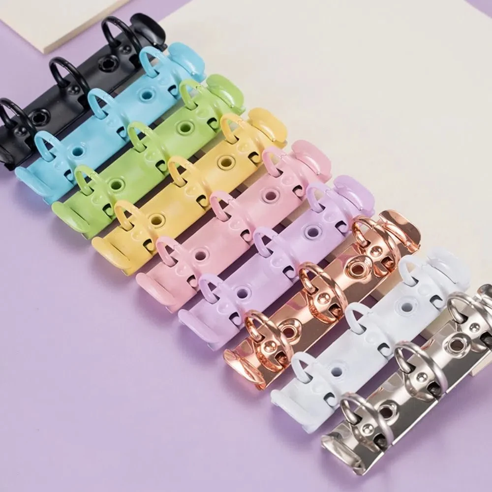 Durable Detachable Metal Spiral Rings Binder Clip DIY High Quality A8 Paper Binder Clips Album Diary Loose Leaf Ring Office