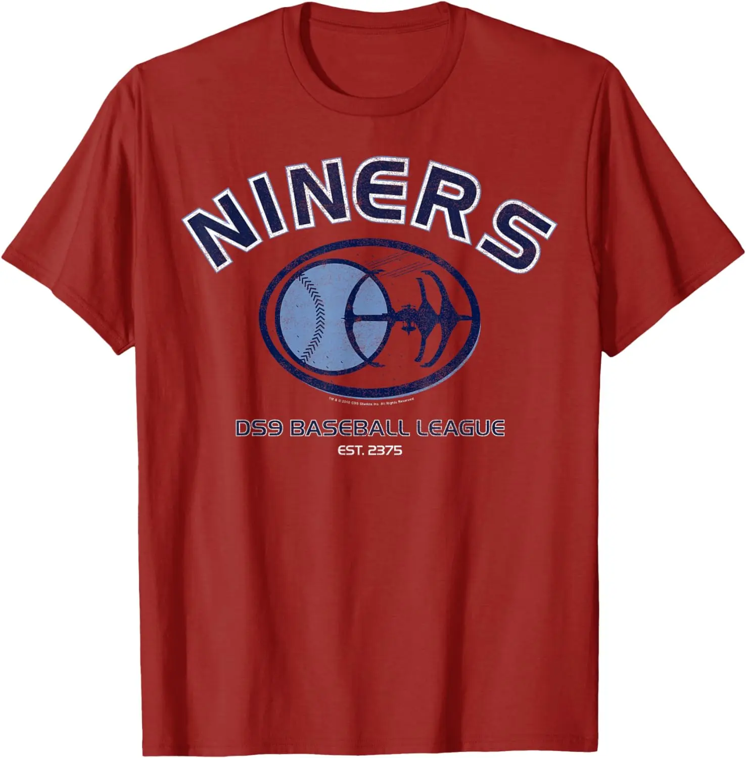 

Star Trek: Deep Space Nine Niners Baseball League Logo T-Shirt