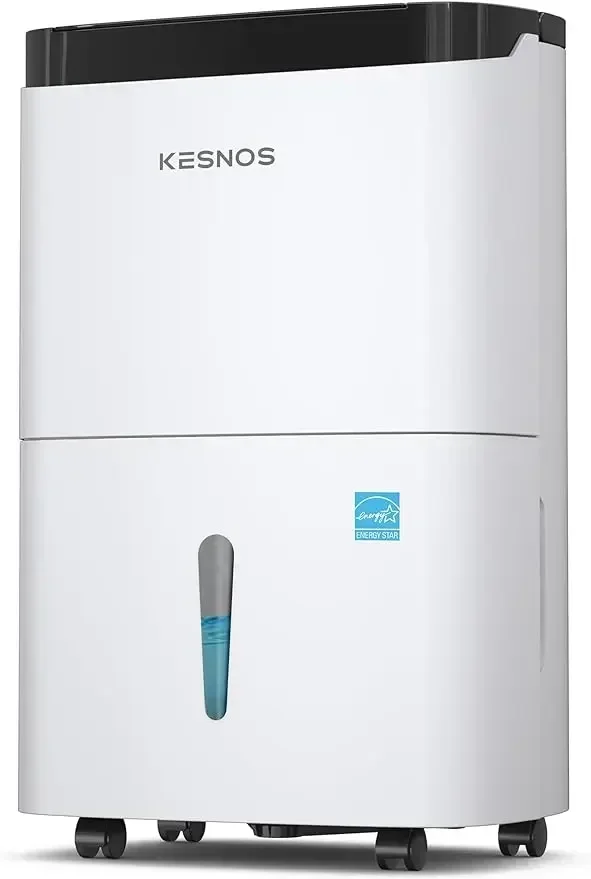 Kesnos 120 Pints Energy Star Home Dehumidifier for Space Up to 6000 Sq. Ft -   Basement with Drain Hose,