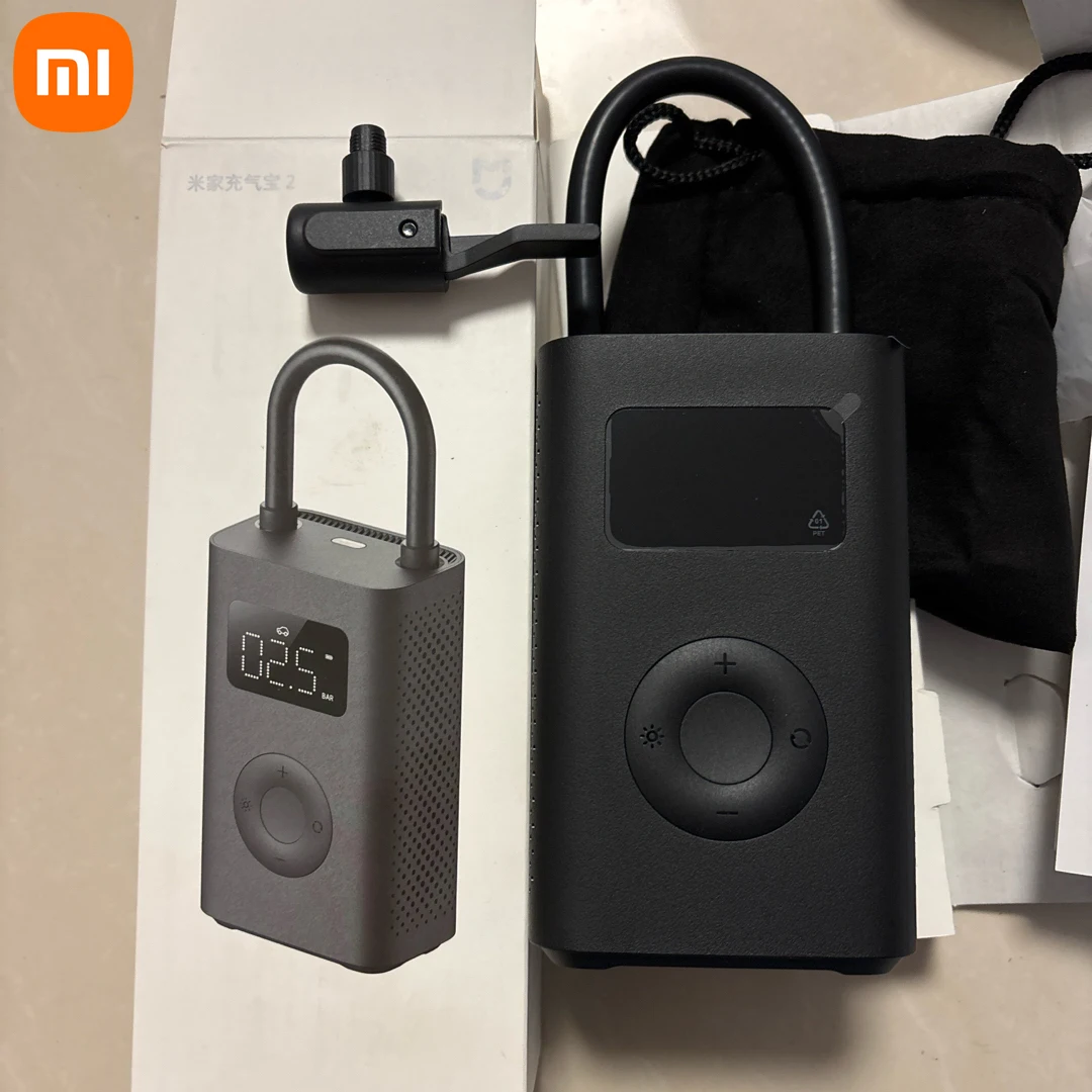 XIAOMI Mijia bomba de aire 2 compresor de aire eléctrico Universal portátil Sensor de neumáticos Mi tesoro inflable para motocicleta coche fútbol