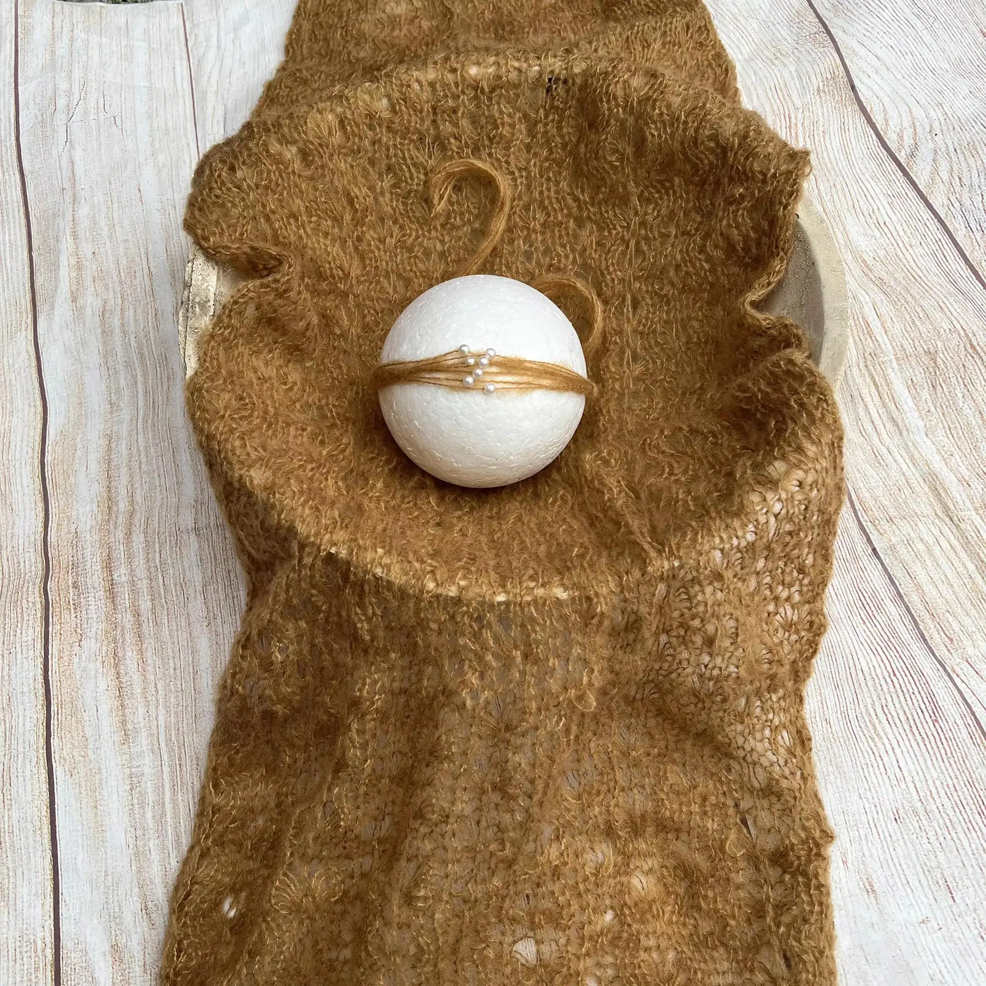 Don&Judy Newborn Photography Props Wrap Headband 2 Pieces Set Baby Accessories Photo Shoot Props Blanket For Baby Studio