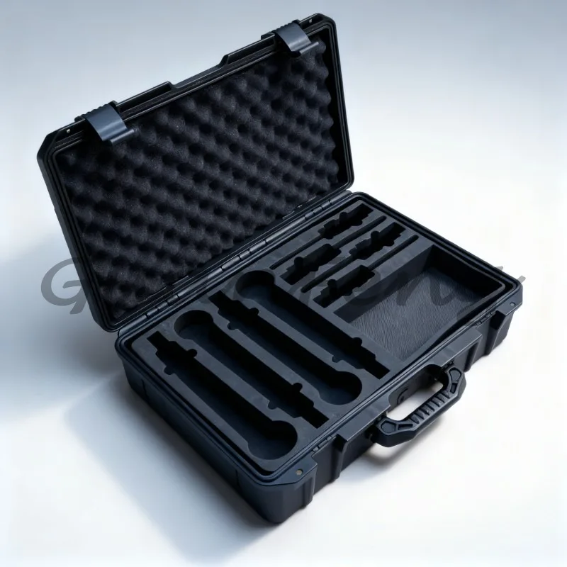 PP Handheld Microphone Flight Case Shock‑Resistant Portable Storage Toolbox for Mic and Accessories Stage Transportation