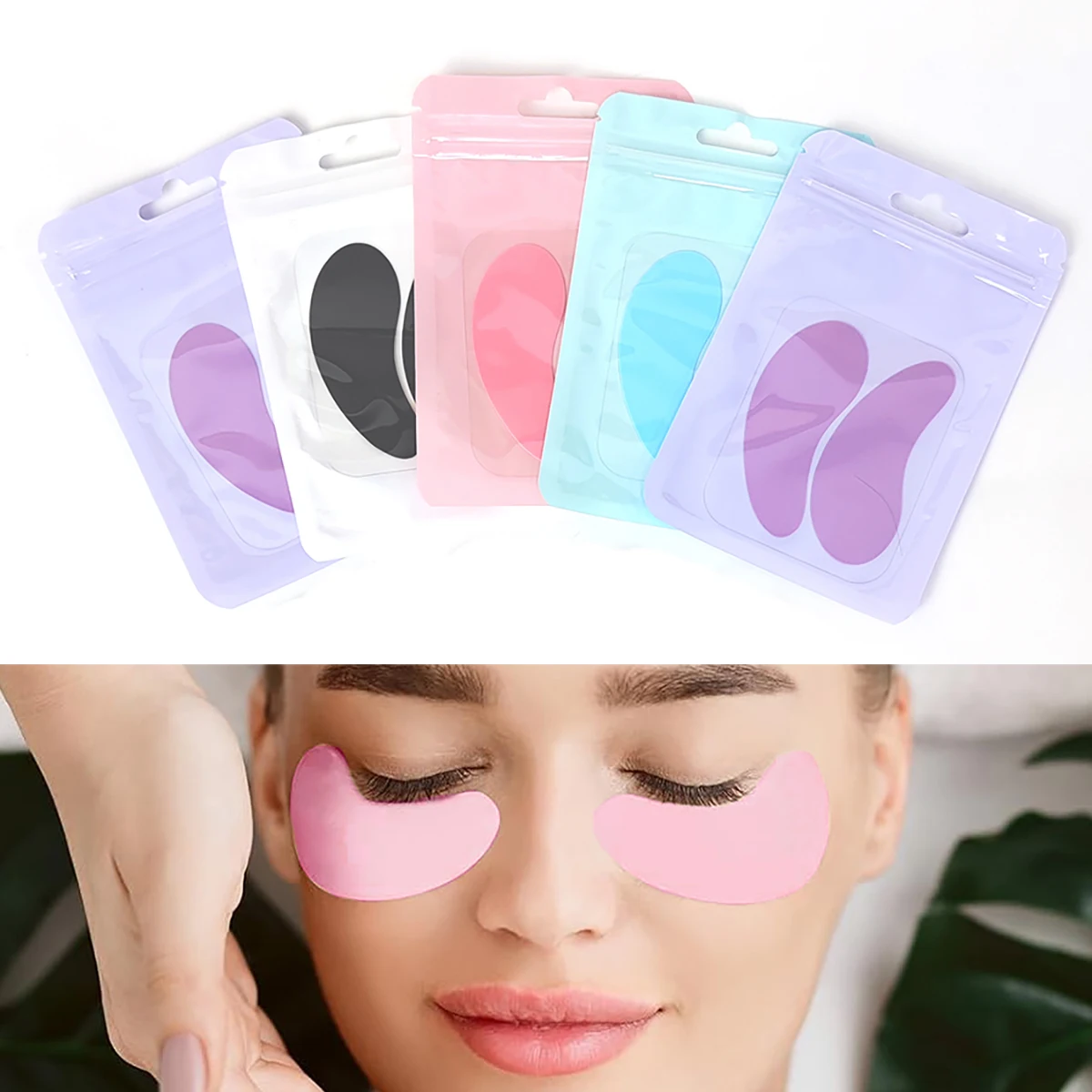 5Pairs Eye Pads New Reusable Silicone Stripe Lash Lift Eyelash Extension Hydrogel Patches Under Eye Gel Patch Makeup Tools