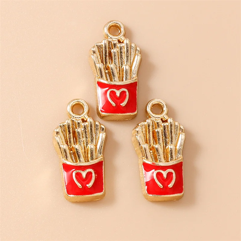 Leslie 10 Stück Zarte Niedliche Lebensmittel-Motiv Anhänger für Ohrringe, Halsketten und Anhänger, Handgemachter DIY-Schmuck – Detail 25