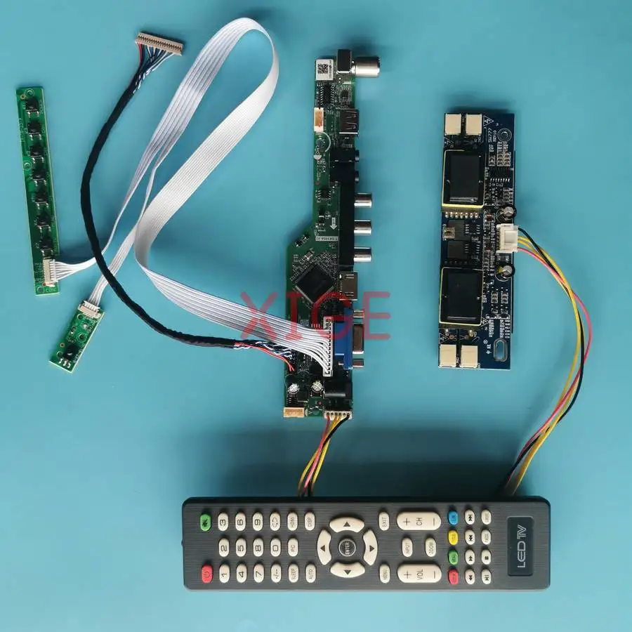 

Плата контроллера экрана для LTM150XH HT15X23 HSD150MX13 LTM15C458 USB+AV+VGA+HDMI 1024*768 1024x768 20-контактный LVDS 4-CCFL комплект