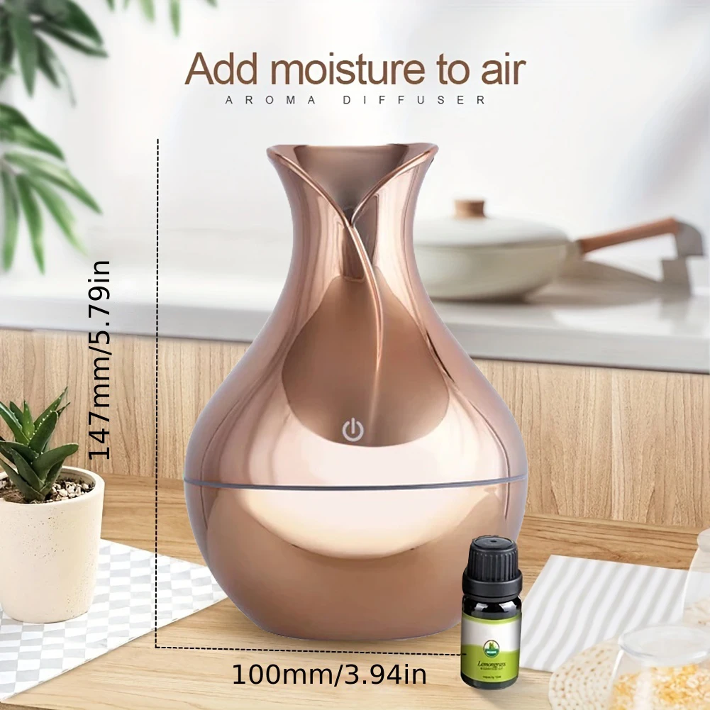 200ml USB Aroma Essential Oil Diffuser Ultrasonic mini Humidifier Air Purifier 7 Color Change LED Night light for Office Home