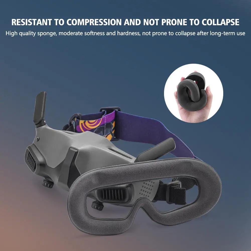 Soft Foam Padding Eye Mask, Esponja, Capa Skin-friendly, Acessórios de substituição para DJI Avata Goggles 2