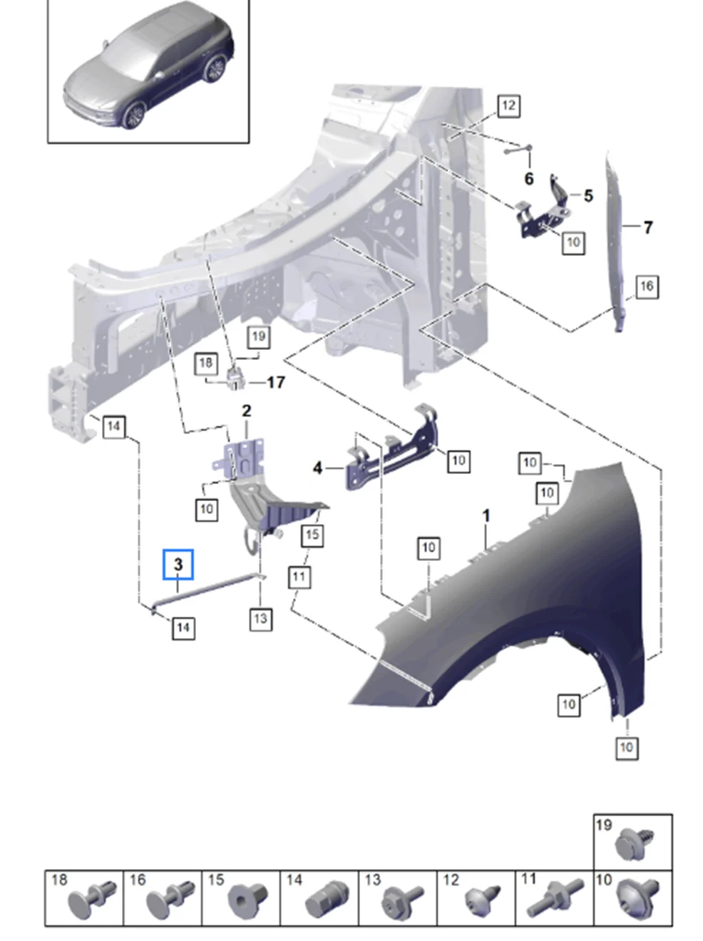 OE 9Y0821157A 9Y0821158A مكون دعم لوحة الورق قطع غيار السيارات عالية الجودة لبورشه 9YA كايين