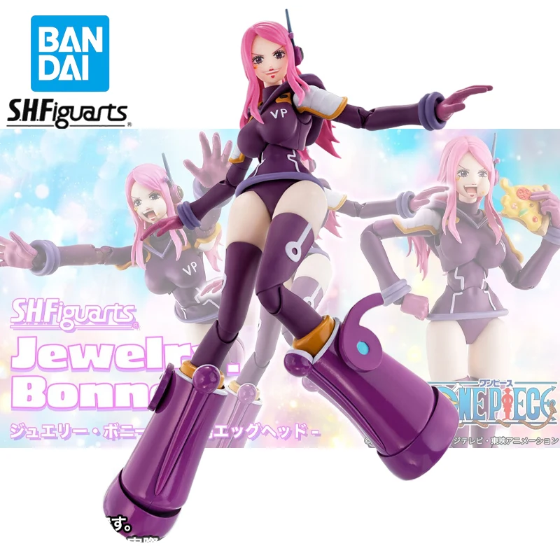

ONE PIECE Original Bandai S.H.Figuarts Jewelry Bonney Future Island Eggheads Genuine Action Figure PVC Collectible Model Gift