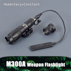 Airsoft Surefire M300 M300A Flashlight Fit 20MM Rail MLOK Mount KEYMOD Base Tactical Hunting Weapon M300B Scout LED Gun Light