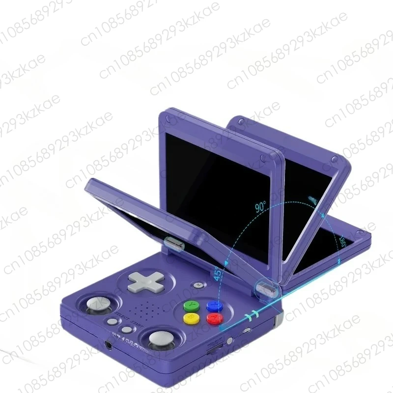 Double Joystick Retro Nostalgic Portable Folding Clamshell Handheld Game Console