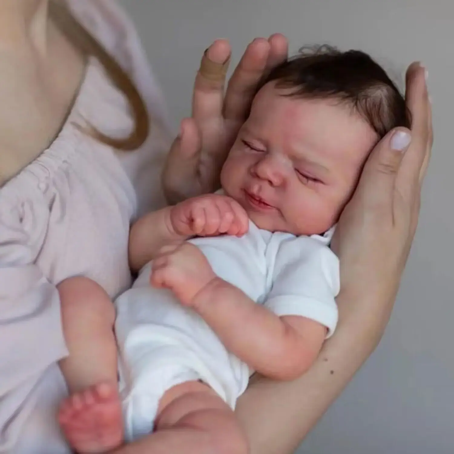 18inch Reborn Baby Girl Doll Pascale Full Vinyl Body Hand Detailed 3D painting with Visible Veins Gifts for Girls Collectible Doll