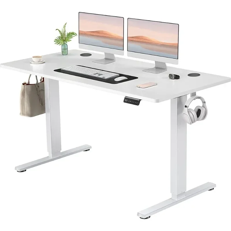 

SMUG Electric Standing Desk with Memory Preset, Modern Computer Workstations for Home Office, 4824, White