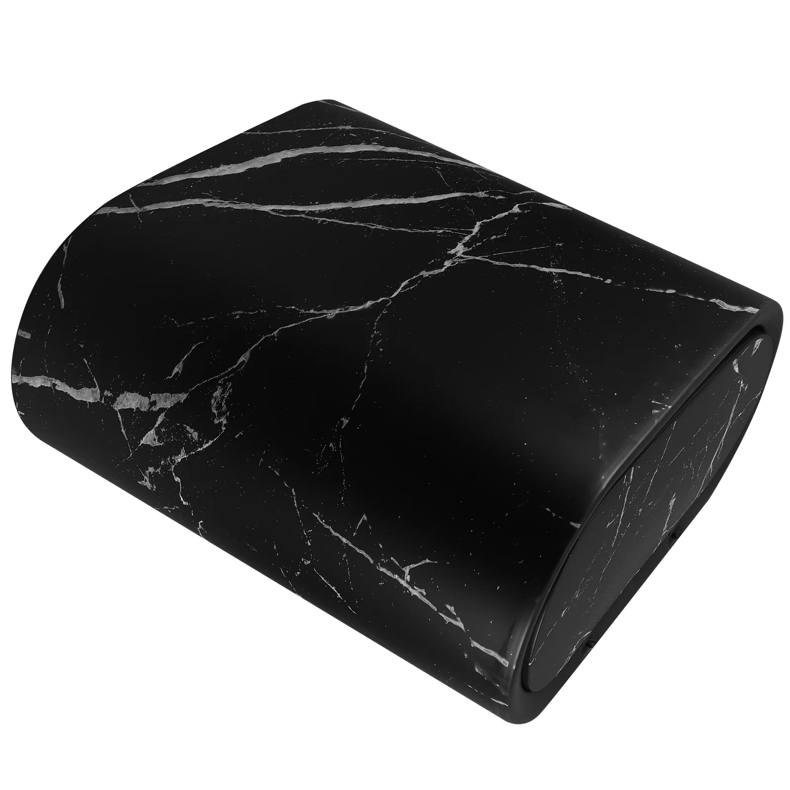 

Slim Marble Plastic Trash Can with Lid Narrow Design Bathroom Kitchen Bedroom Office Garbage Bin Wastebasket Plastic Trash Can