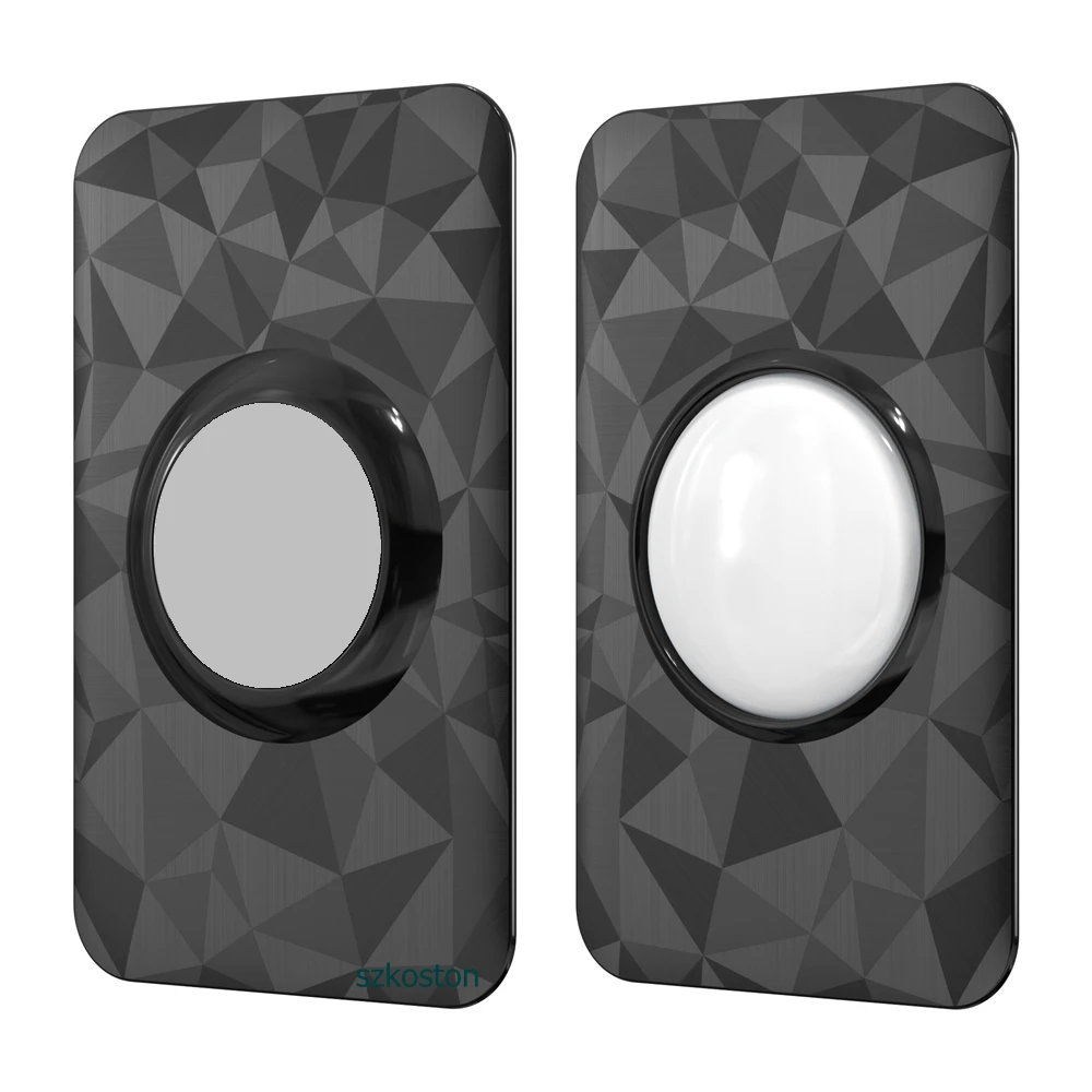 Untuk AirTag Dompet Ultra Tipis Tempat Kartu Casing Bahan Plastik ABS Pola Berlian Kualitas Tinggi untuk Aksesori Tag Udara