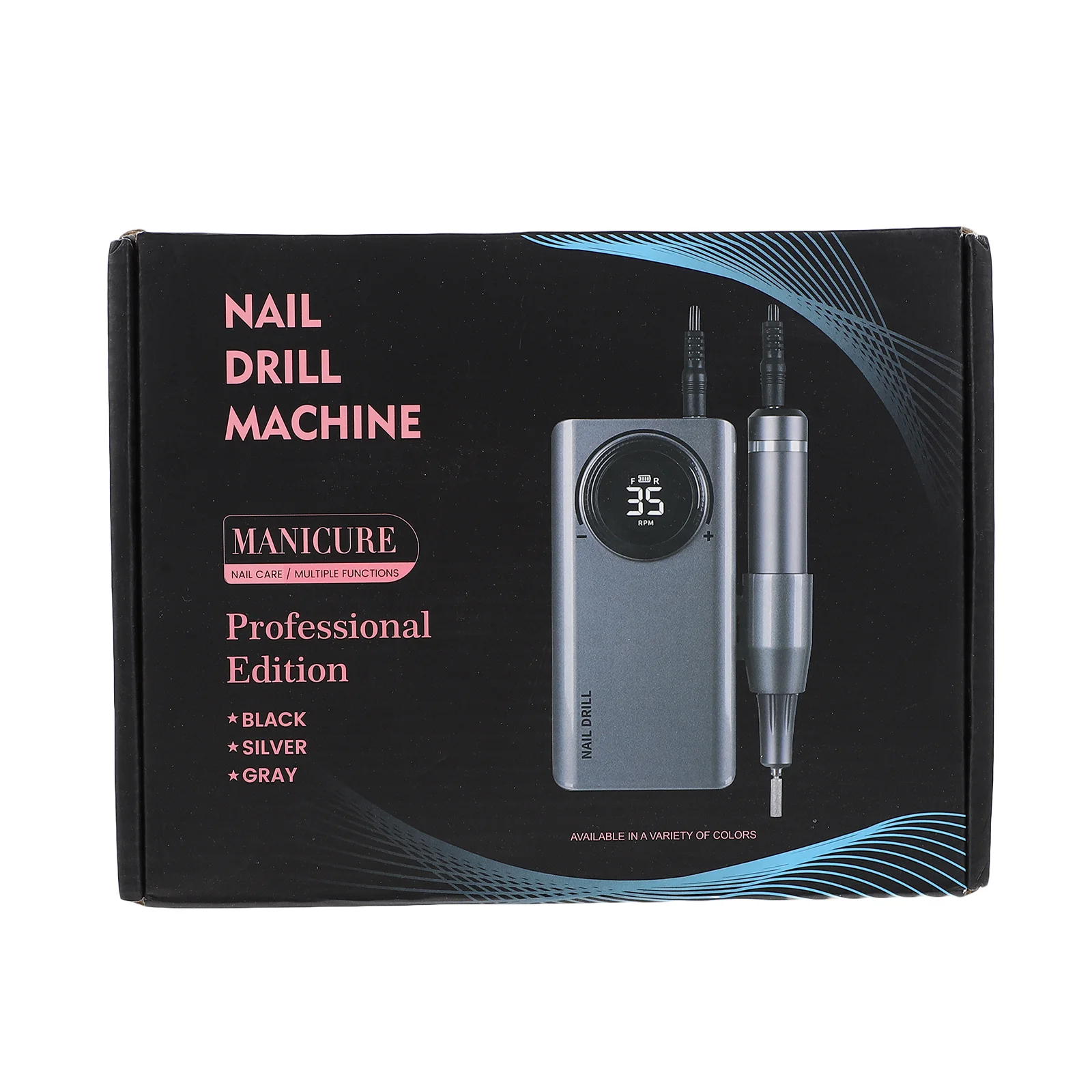 Elektrische nagelboor Pen USB oplaadbare metalen manicure polijstmachine nagelvijl slijpgereedschap draagbaar thuissalon gebruik