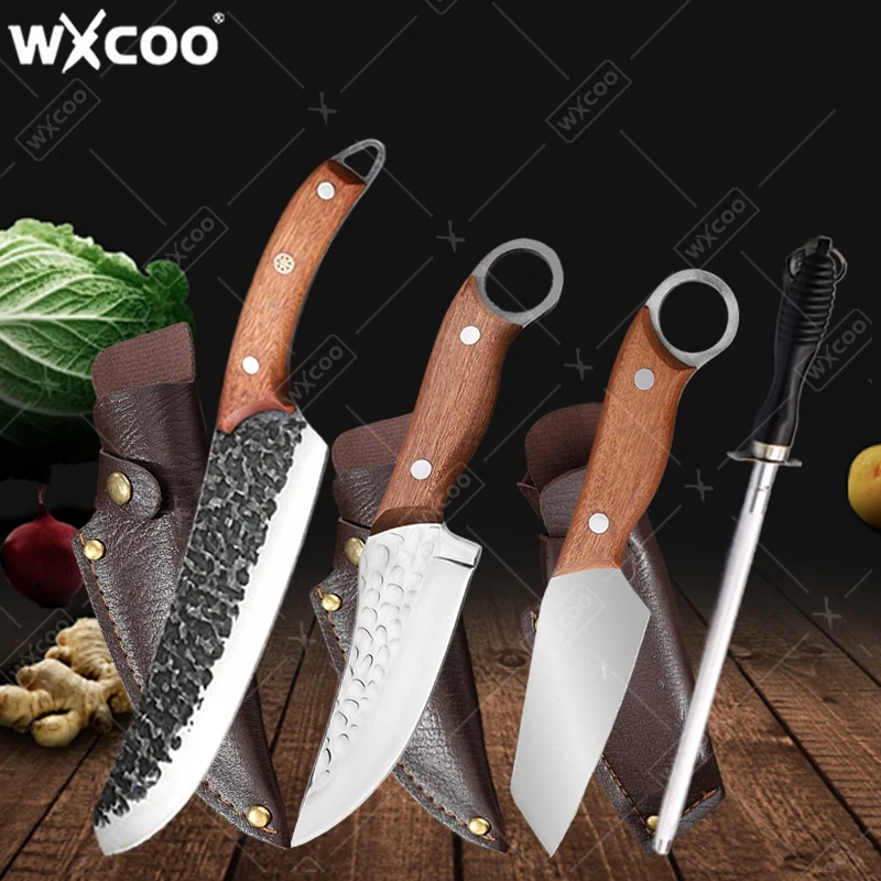 Mehrzweck-Hackmesser Küchenmesser zum Schneiden von Obst, Fleisch, Grillen, Kochen, Edelstahl-Ausbeinmesser