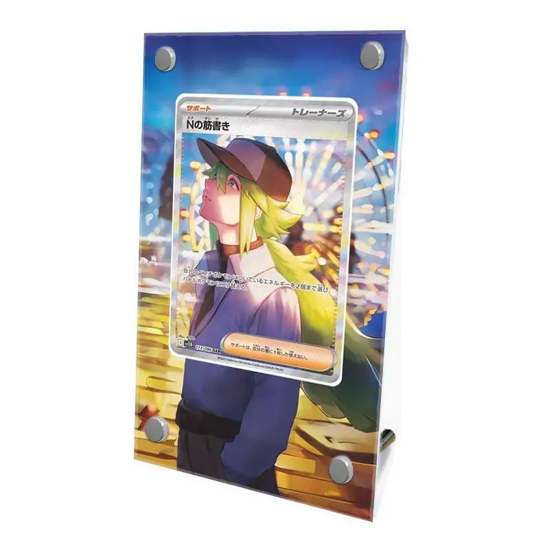 عرض فني لبطاقة البوكيمون Sv11 جميع السلاسل حافظة عرض البطاقات Giovanni Bulbasaur N Hilda Jolteon جمع بطاقة رف شاشة #4