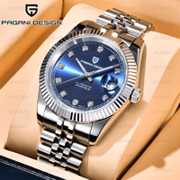 New PAGANI DESIGN Men Mechanical Watch Luxury Automatic Sapphire glass Watch Sport Stainless Steel 100M Waterproof Watch for Men