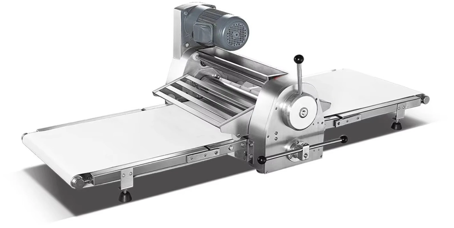 ZB-520T Desktop Commercial Stainless Steel Automatic Reversible Croissant Pizza Pastry Machine Dough