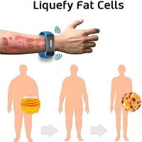 Ultrasonic Body Shape Wristband Smart Magnetic Lymphatic Detox Bracelet Heart Rate Fitness Pedometer Wristbands