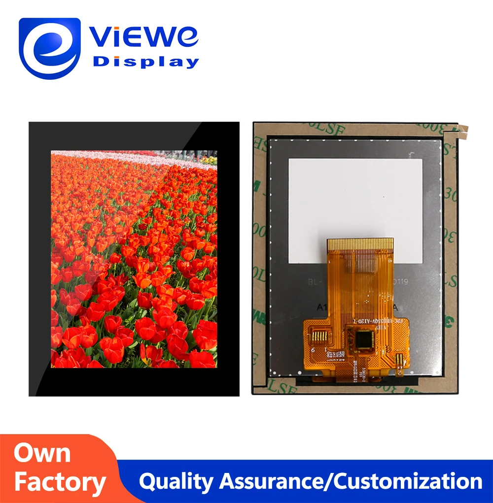 3.5 polegadas 320*480 MCU SPI 8080 QSPI 8/16BIT/Spi Interface IPS Tft Tela de exibição 3.5 LCD Módulo TFT com toque